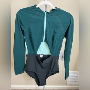 Flagpole one piece swim suit